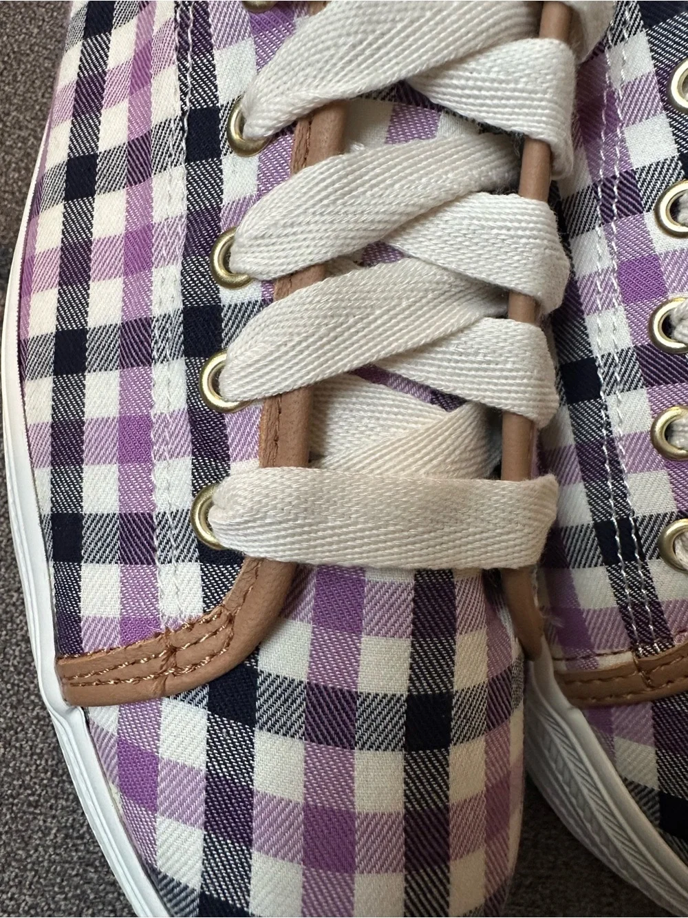 Keds x Kate Spade New York Triple Kick Gingham Sneakers New in Box Size 10